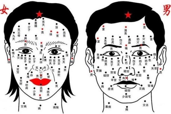 面部痣相分析，不同位置的含义与解读标题建议，女人面痣奥秘，各部位寓意及解析-红迪亚