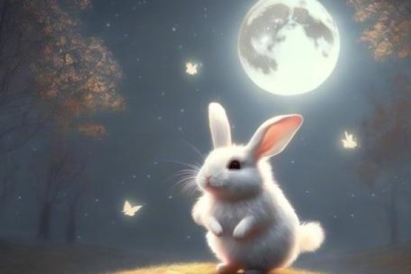 明湖晓月与生肖兔，月光下的宁静美景-红迪亚