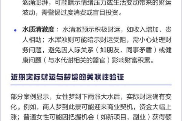 梦见发大水，财富与情感波动的预兆-红迪亚