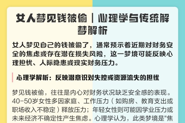 梦见钱财被盗与现实。-红迪亚