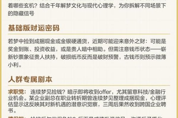 梦见捡钱是好运预兆-红迪亚