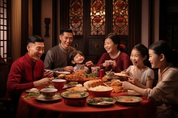 年夜饭之梦，家庭和谐与贵人运的吉祥预兆。-红迪亚