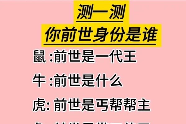 前世身份探索，你的上辈子是什么人？-红迪亚