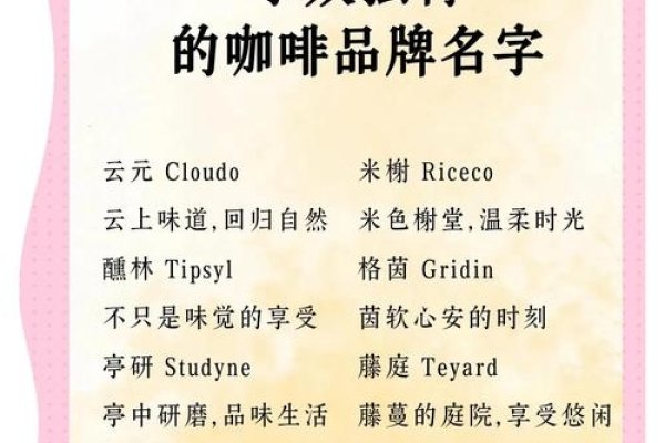 轻奢极简风格咖啡店名字-红迪亚