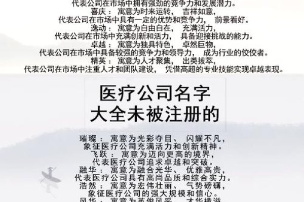 企业名称大全及寓意解读,从通信到商贸,一站解析,以下是一些大气聚财且好听的医疗器械公司名字推荐,康雅这个名字非常高端大气,寓意健康与优雅并存;正念堂,取自佛教经书的心灵追求概念,适合心理健康行业。北京某商贸有限公司的经营范围广泛涵盖多个领域产品如计算机软硬件等。-红迪亚