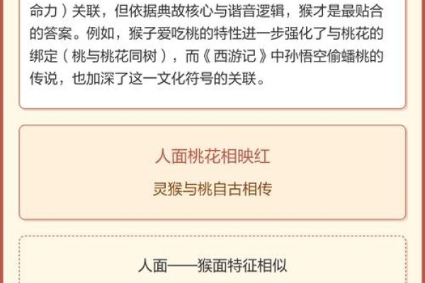 人面桃花生肖猴-红迪亚