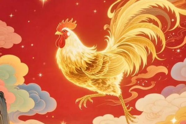 四分五裂生肖鸡-红迪亚