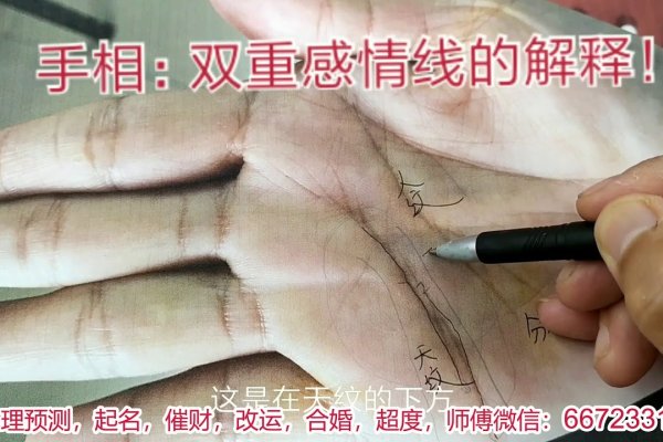 手相中的双重感情线，解读与情感生活的关联-红迪亚
