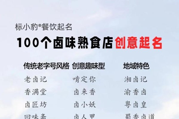 卤菜店名字大全集，金香阁、福满堂醇熟食-红迪亚