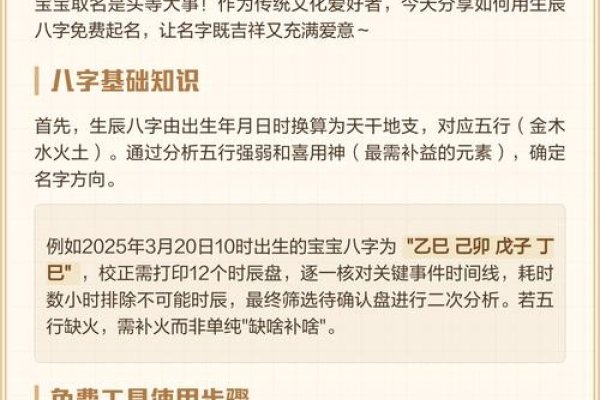 免费起名网站推荐及宝宝名字挑选指南，涵盖生辰八字与五行选择-红迪亚