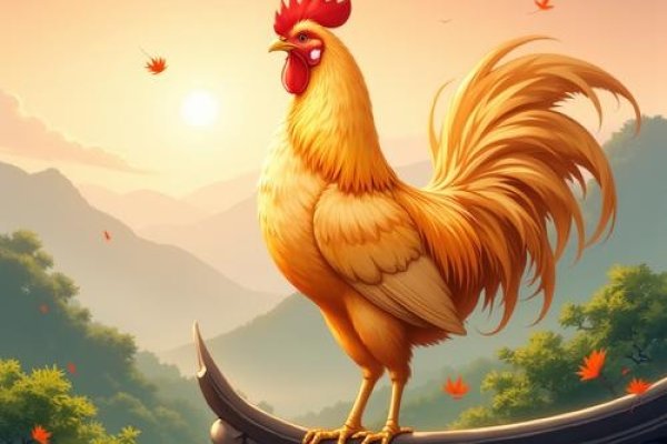 顶天立地生肖鸡-红迪亚