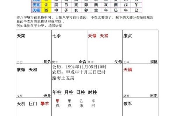 紫微斗数排盘详解，命理解析与步骤指南-红迪亚