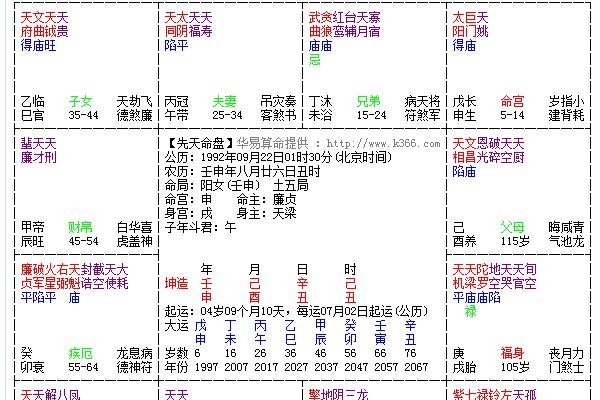 紫微斗数解读-红迪亚