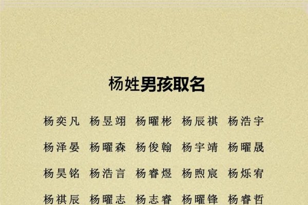 杨姓名字大全，精选好听稀少的男孩女孩名-红迪亚