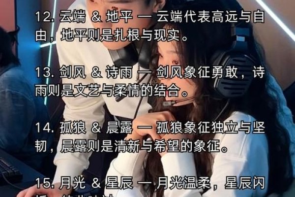 劲舞团情侣名字大全，古风与现代风格融合-红迪亚