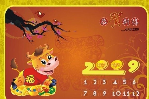 2009年日历概览,生肖鼠牛交替,建国60周年庆典贯穿全年-红迪亚