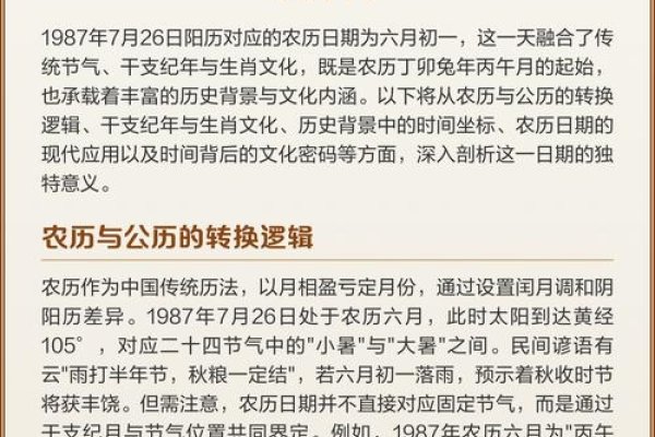 1987年农历阳历表 日历-红迪亚