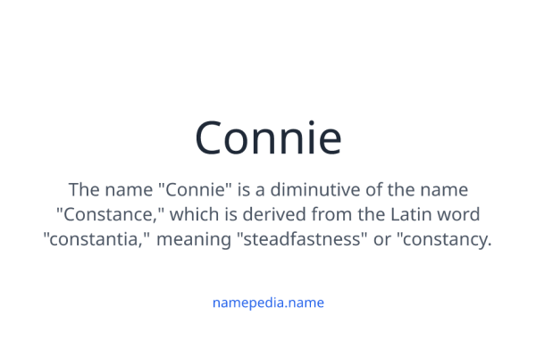 Connie名字详解，起源、含义与用法-红迪亚