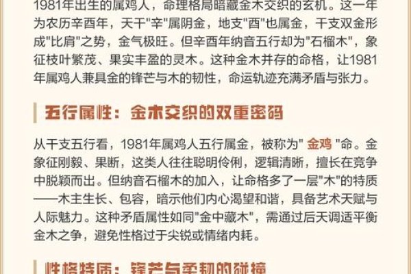 1981年属鸡，石榴木命与五行金鸡解析-红迪亚