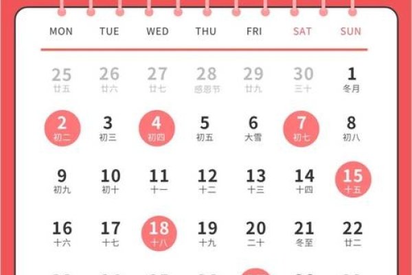 2021年12月黄道吉日一览-红迪亚
