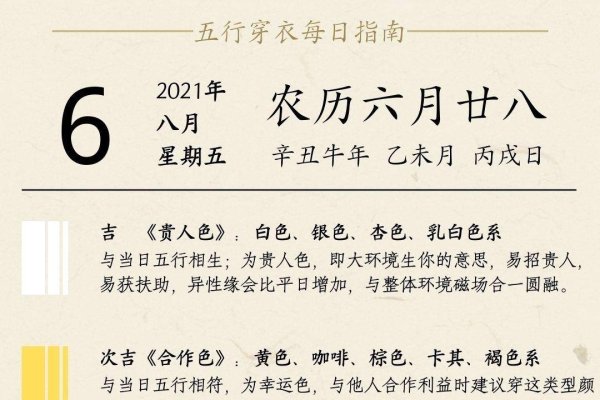 2021年8月25日五行穿衣指南-红迪亚