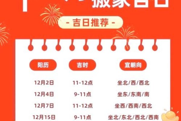 2019年12月搬家黄道吉日推荐-红迪亚