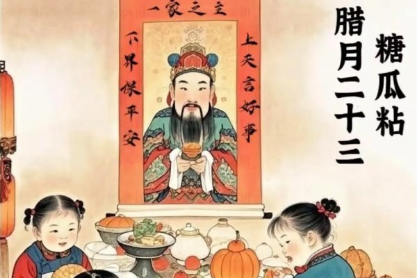 腊月二十三的风俗与祭灶传统，糖瓜粘、扫尘迎新春-红迪亚