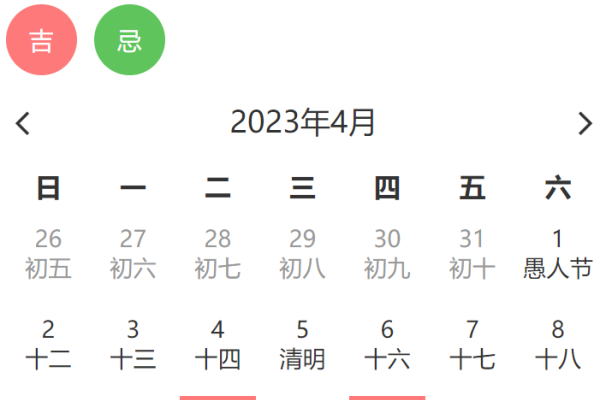 4月黄道吉日一览，符合您的要求。-红迪亚