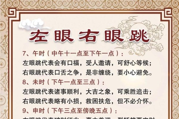 右眼皮跳吉凶解读，不同时辰预示各异-红迪亚