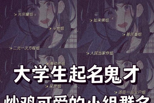 有创意的同学群名称汇总，包含怀旧、霸气幽默与创意元素-红迪亚