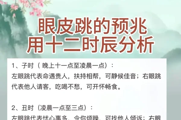眼跳预兆，十二时辰右眼皮跳动解析-红迪亚