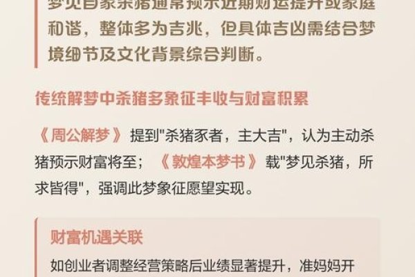周公解梦解析梦见杀猪的吉凶寓意与预示意义-红迪亚