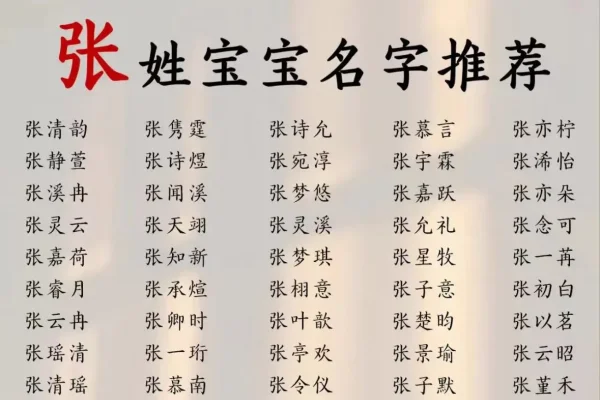 张氏好名推荐-红迪亚