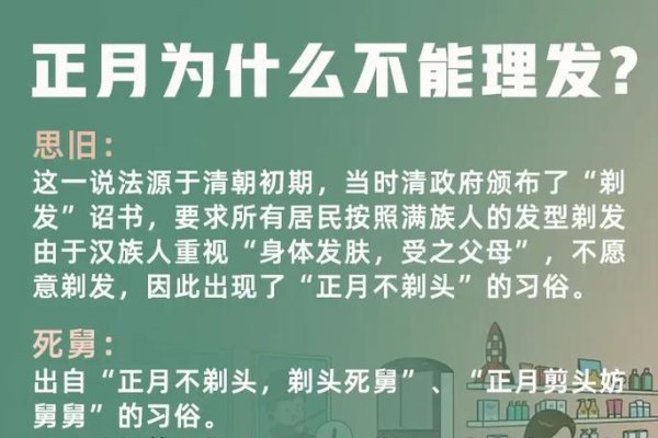 正月不能剪头发迷信解析-红迪亚